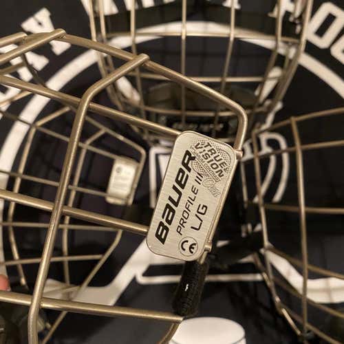 (3 NEW) BAUER PROFILE III 3 LARGE CAGES (PRICE IS FOR ALL 3)