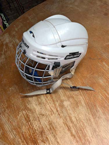 White  Youth  Bauer Helmet