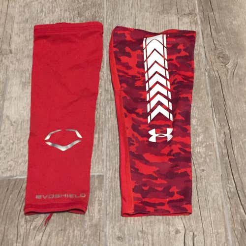 Red Evoshield and Under Armour Sleeves CHEAP