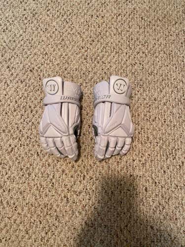 White New Player Warrior Evo Pro 13" Lacrosse Gloves