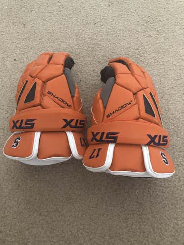 Syracuse Orange New Player STX Shadow Lacrosse Gloves 13"