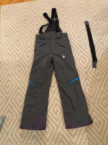 Unisex Youth Large Spyder Ski Training Pants full side zip off