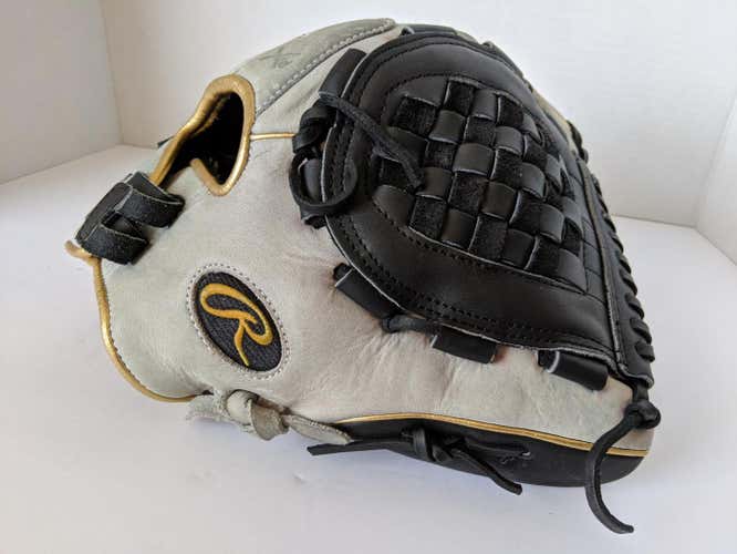Gray High School/College Rawlings Outfield Right Handed Liberty Advanced Softball Glove 12.5"