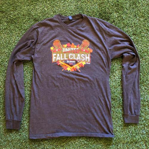Men’s Medium UAlbany Fall Clash Gray Long Sleeve Tee Shirt