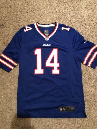 Blue Buffalo Bills Number 14 Men's Large Nike Jersey
