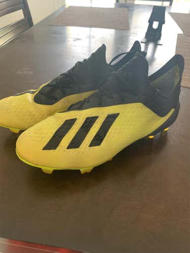 Yellow Men's Molded Cleats Adidas X 18.1 Cleats