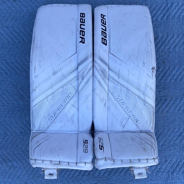 White Intermediate 32" Bauer Supreme S29 Goalie Leg Pads