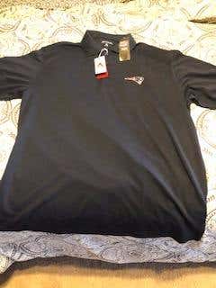 Blue New Adult Men's Large Polo Shirt