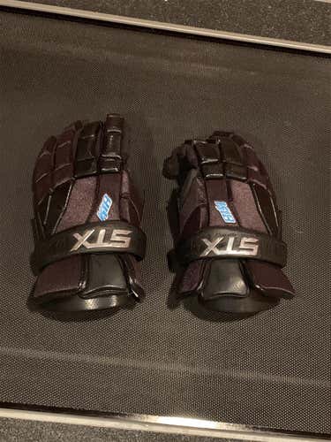 Black New STX K18 12" Lacrosse Gloves