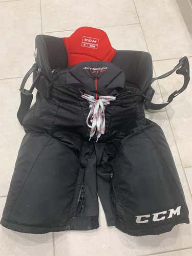 Black Senior Medium JetSpeed FT370 Hockey Pants