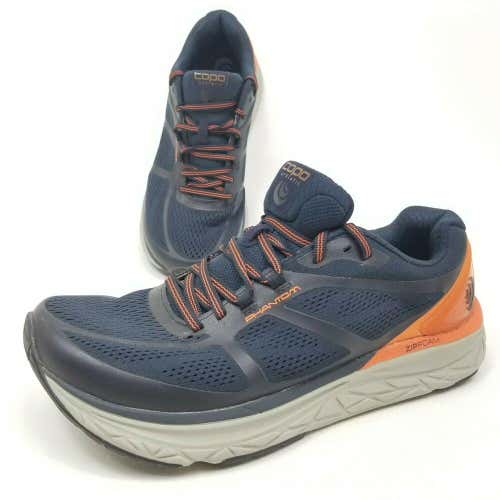 Topo Athletic Mens Size 8.5 Phantom Running Shoes Blue Orange US 42 EU Lace Up