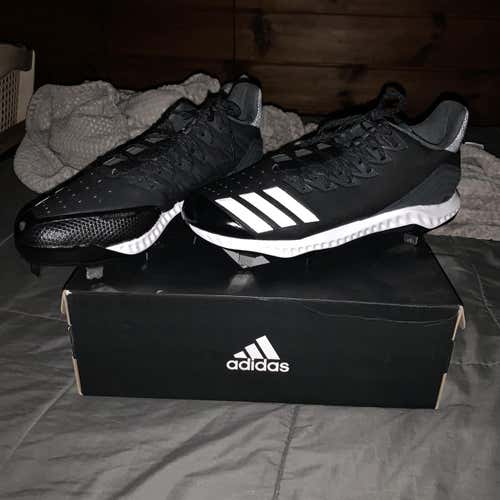 Black Men's Metal Cleats Low Cut
