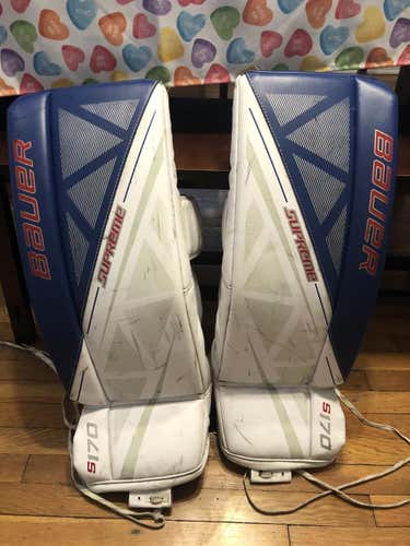 Junior 26+1Bauer Supreme S170 Goalie Leg Pads