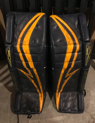 Blue Senior 35" Bauer RX9 PRO Goalie Leg Pads Pro Stock