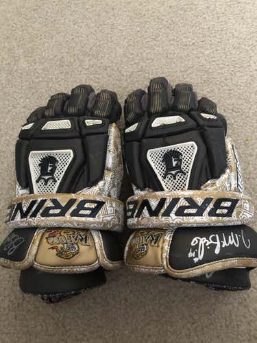 Black New Player Brine King III Lacrosse Gloves 13"