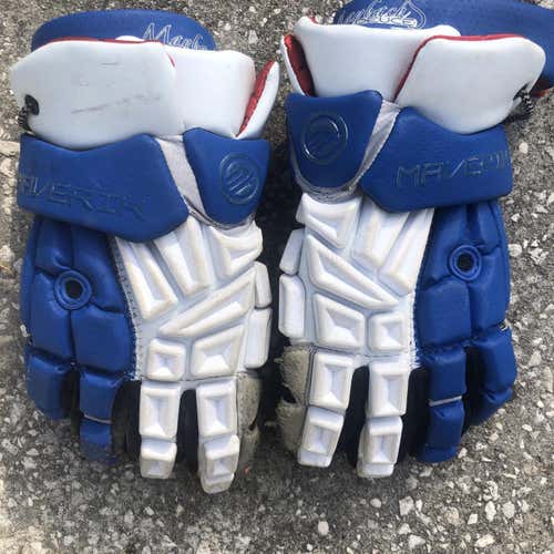 Blue Player Maverik Maybach Deuce 14" Lacrosse Gloves