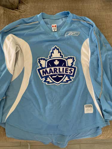 TORONTO MARLIES baby blue 56 Reebok Jersey Pro Stock