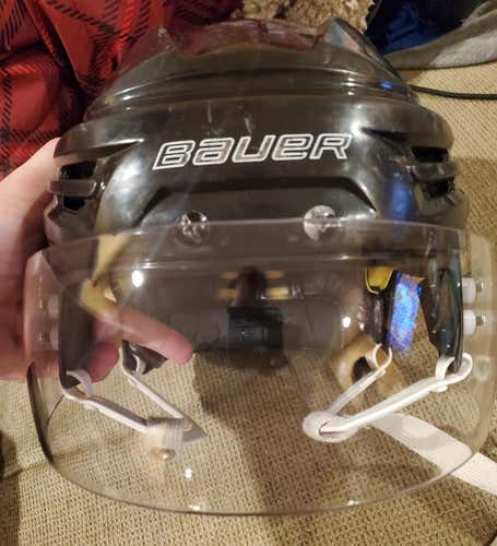 Black Medium Bauer Re-Akt Helmet Pro Stock