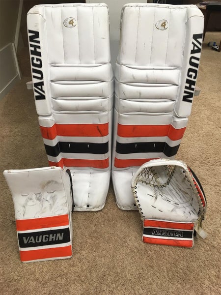 Orange Senior 35" Regular Velocity V4 Pro Stock Goalie Full Set