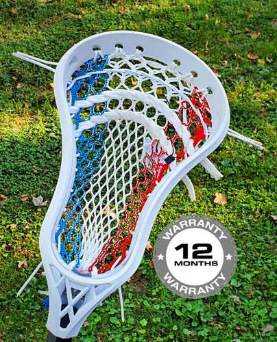 New Signature Lacrosse Head, the Contract Strung w/ Mint USA Semi Soft w/ Mid Pocket - NO TRADES