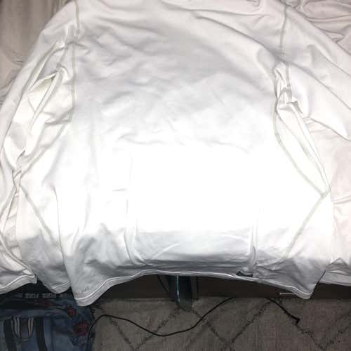Nike White Long Sleeve Compression