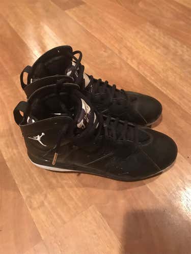 Black Metal Cleats Air Jordan 7