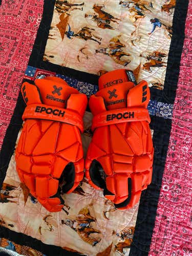 Orange New Epoch 13" Lacrosse Gloves