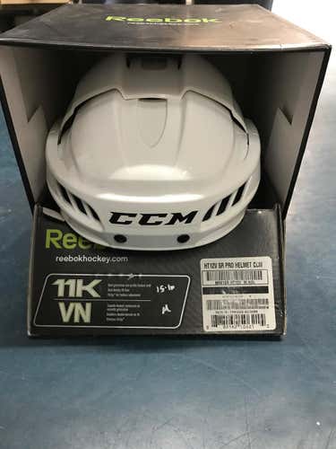 New - Medium Reebok 11K Pro Stock Senior Hockey Helmet - White