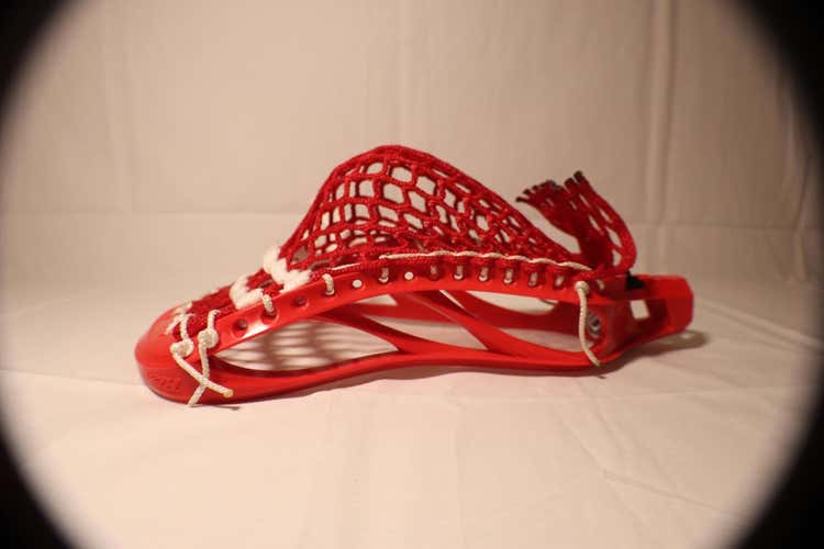 Maverik Rize X strung with Throne Lacrosse wax mesh