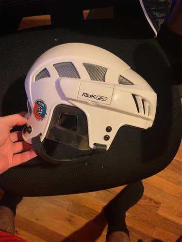 White  Large Reebok 8K Helmet