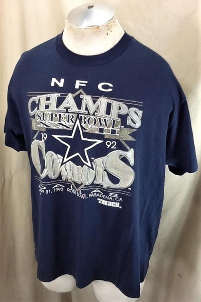 VINTAGE NFL DALLAS COWBOYS TEE SHIRT 1992 SIZE XL MADE IN USA