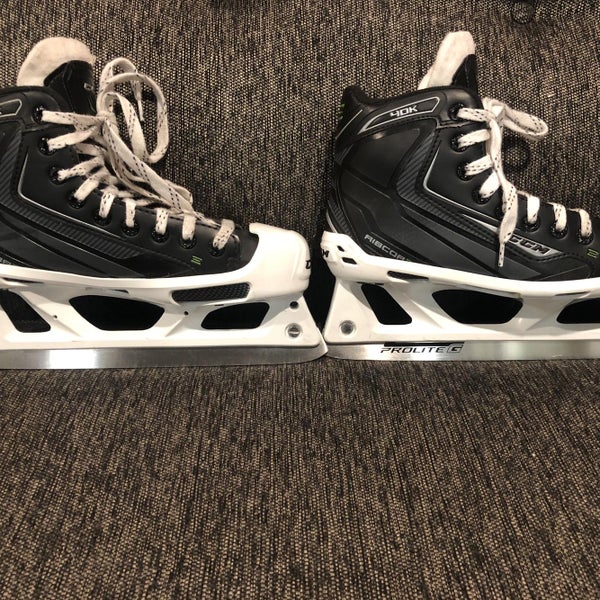 Junior CCM Ribcor 40K D&R (Regular) Pro Stock Size 3.5 Hockey Goalie Skates
