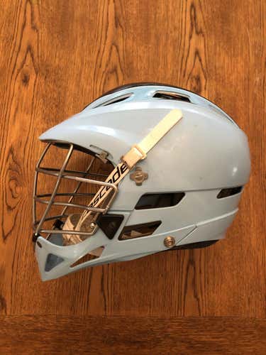 Adult Medium Cascade lacrosse Helmet light blue