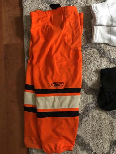 Orange Senior Large Reebok Pro Stock Socks