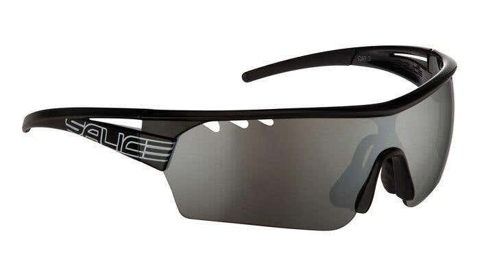 SALICE 006 Black frame Silver Iriduim lens sunglasses NEW w/case