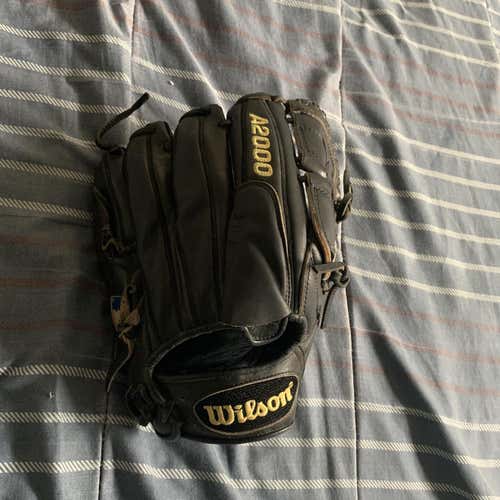 Black High School/College Pitcher's A2000 12" Baseball Glove
