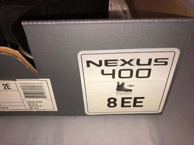 New Senior Bauer Nexus 400 Hockey Skates EE (Extra Wide) Pro Stock Size 8