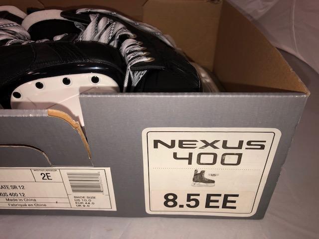 New Senior Bauer Nexus 400 Hockey Skates EE (Extra Wide) Pro Stock Size 8.5