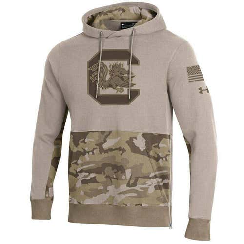 mens M/medium Under Armour South Carolina Gamecocks Salute To Service Camo Hoody