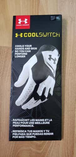 New Men's Under Armour Large Cadet-Left Hand Coolswitch Glove