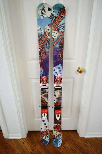 NORDICA DEAD MONEY SKIS SIZE 156 CM WITH HEAD BINDINGS