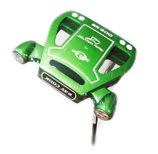 NEW Ray Cook Limited Edition Silver Ray SR500 35" Green Spider Mallet Putter FIRM PRICE