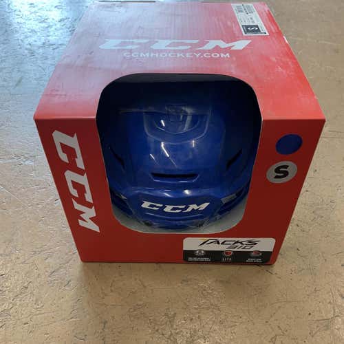 Royal Blue New Small CCM Tacks 310 Helmet