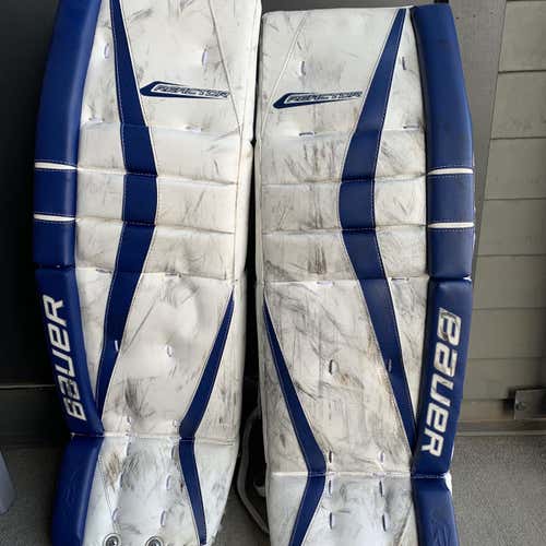 Blue Senior 35" Bauer Reactor 7000  Goalie Leg Pads