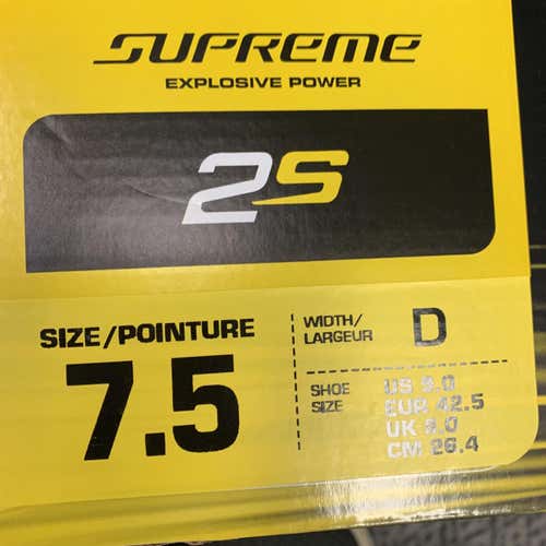 PRICE IS FIRM!! Bauer Supreme 2S Size 7.5 Hockey Skates