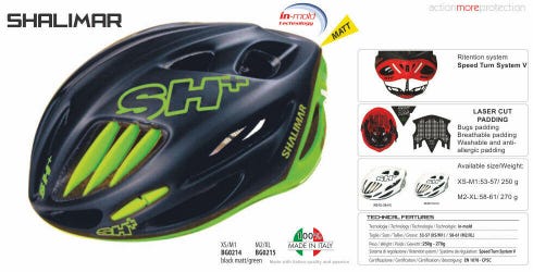 SH+ (SH Plus) Shalimar Bicycle Helmet -Matte Black/Green L/XL (Was $249.99) bell