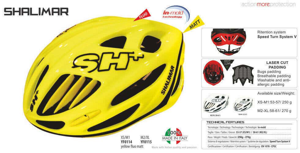 SH+ (SH Plus) Shalimar Bicycle Helmet -Matte Fluo Yellow L/XL (Was $249.99) giro