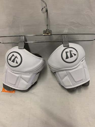 Used Warrior Burn Pro Elbow Lg Lacrosse Arm Pads Guards