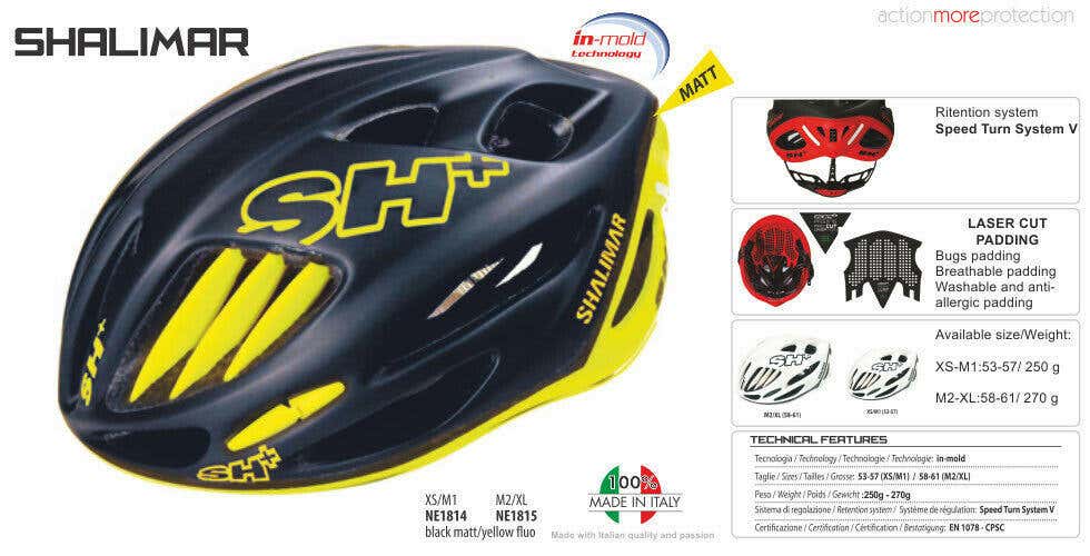 SH+ (SH Plus) Shalimar Bicycle Helmet-Matte Black/Yellow L/XL (Was $249.99) giro