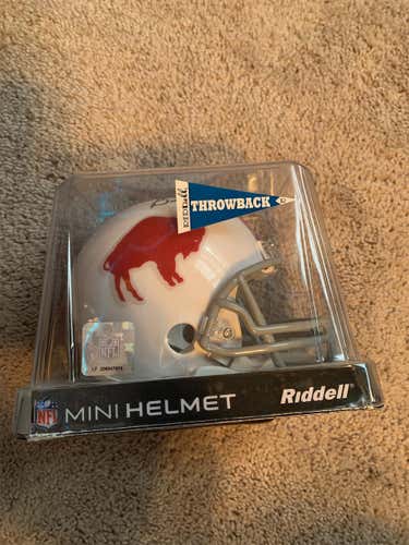 Russell Mini Helmet Signed By HOF Billy Shaw